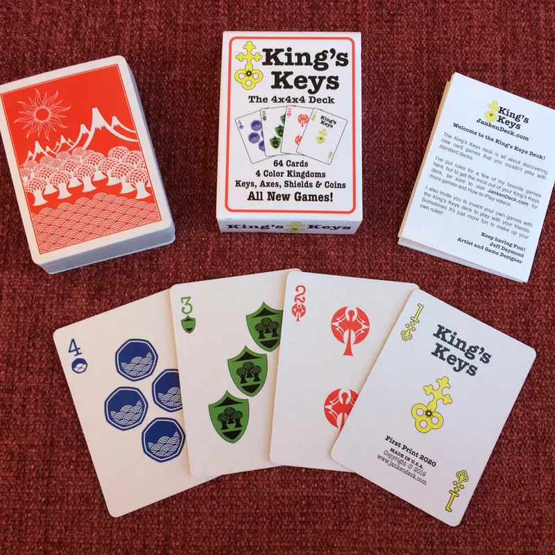 The King's Keys deck, also available as a free mobile solitaire app